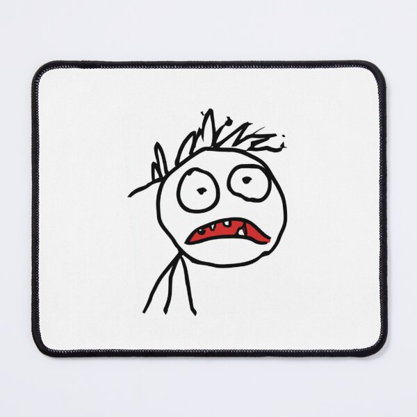 Item preview, Funny Shocked Stick Figure Doodle Art Design designed and sold by NicolasGlowArt.