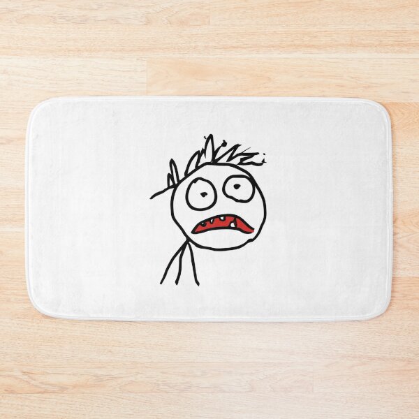 Item preview, Funny Shocked Stick Figure Doodle Art Design designed and sold by NicolasGlowArt.