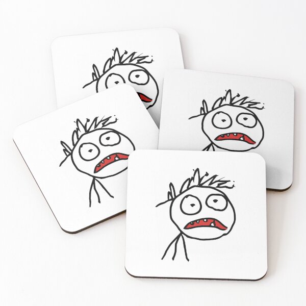 Item preview, Funny Shocked Stick Figure Doodle Art Design designed and sold by NicolasGlowArt.