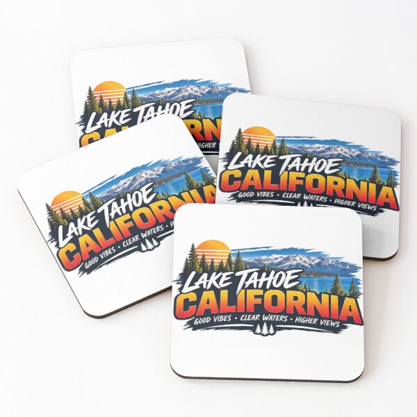 Item preview, Lake Tahoe Retro Sunset – Emo Mountain Wilderness Aesthetic designed and sold by Mahmoud Salah.