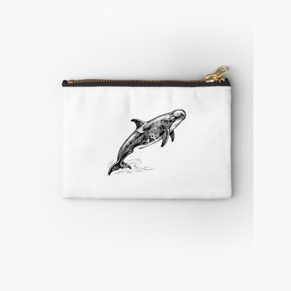 Item preview, Vintage Woodcut False Killer Whale Illustration designed and sold by DuckOddity.