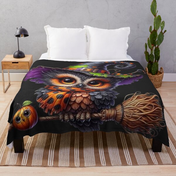 Item preview, witch owl designed and sold by pksart1.