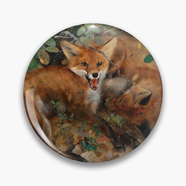 Item preview, Foxes by Bruno Liljefors designed and sold by Amanda1775.