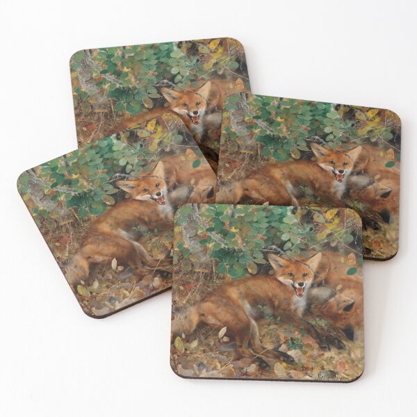Item preview, Foxes by Bruno Liljefors designed and sold by Amanda1775.