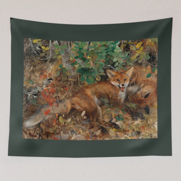Item preview, Foxes by Bruno Liljefors designed and sold by Amanda1775.