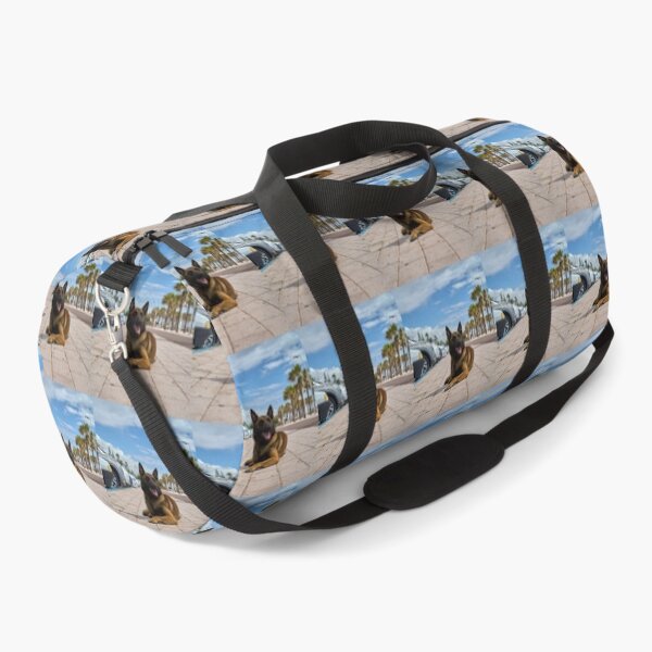 Item preview, Belgian Malinois Dog Relaxing in Parking Lot designed and sold by VanGaldo.