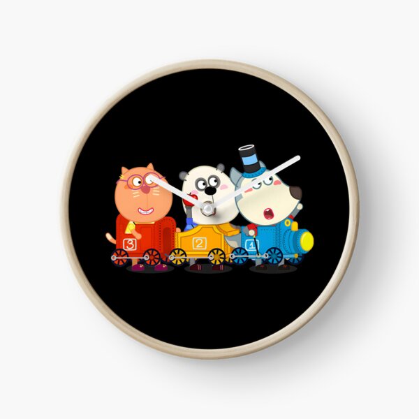 Item preview, Toy Train Adventure with Wolfoo and Friends Cute Kids Illustration designed and sold by DachiB.