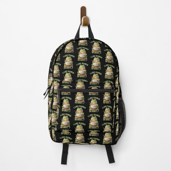 Item preview, Grumpy Frog Eating Ramen designed and sold by Positive&FunnyThings.