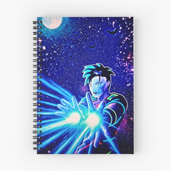 Item preview, Neon Anime Energy Blast Space Warrior Night Sky. designed and sold by RBest!.