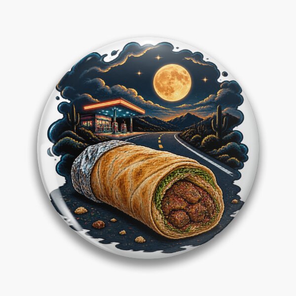 Item preview, Rock and Roll Sausage Roll Funny Food and Music Illustration designed and sold by ANTUSAY.