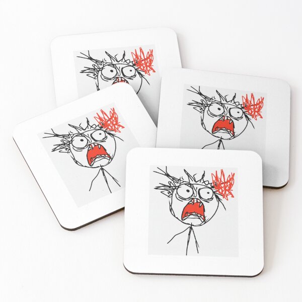 Item preview, Stressed Out Screaming Meme Doodle designed and sold by NicolasGlowArt.