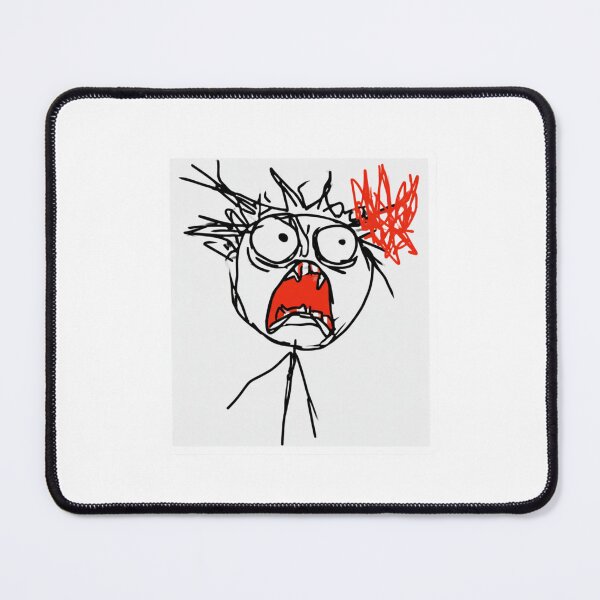 Item preview, Stressed Out Screaming Meme Doodle designed and sold by NicolasGlowArt.
