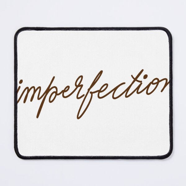 Item preview, Imperfection - Minimalist Handwritten Quote designed and sold by LeisuretimeArt.