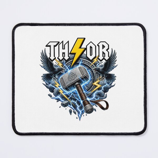 Item preview, Epic Norse Thunder God Illustration Design designed and sold by ANTUSAY.