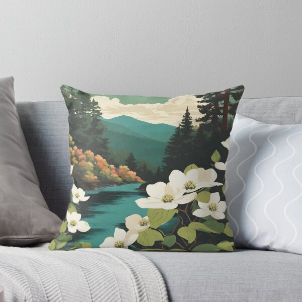 Item preview, North Carolina Flowering Dogwood Travel Art designed and sold by Seillean Daisy Society.