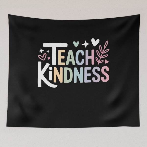 Item preview, Teach Kindness Inspirational Pastel Graphic designed and sold by Say It With Ink.