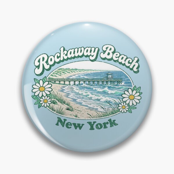Item preview, Rockaway Beach Cute Retro Surfing Pastel Waves designed and sold by HowToCanadian.