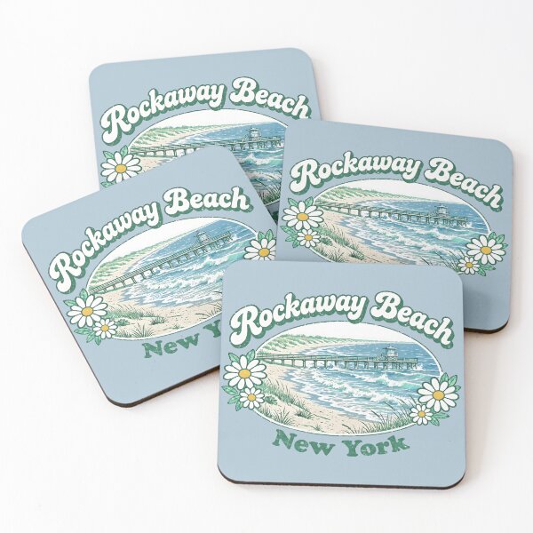 Item preview, Rockaway Beach Cute Retro Surfing Pastel Waves designed and sold by HowToCanadian.