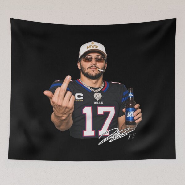 Item preview, Josh Allen Middle Finger designed and sold by KrutzMohammad.