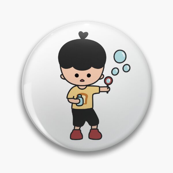 Item preview, Cute Little Boy Blowing Bubbles – KURA designed and sold by KURA - Cozy inside.