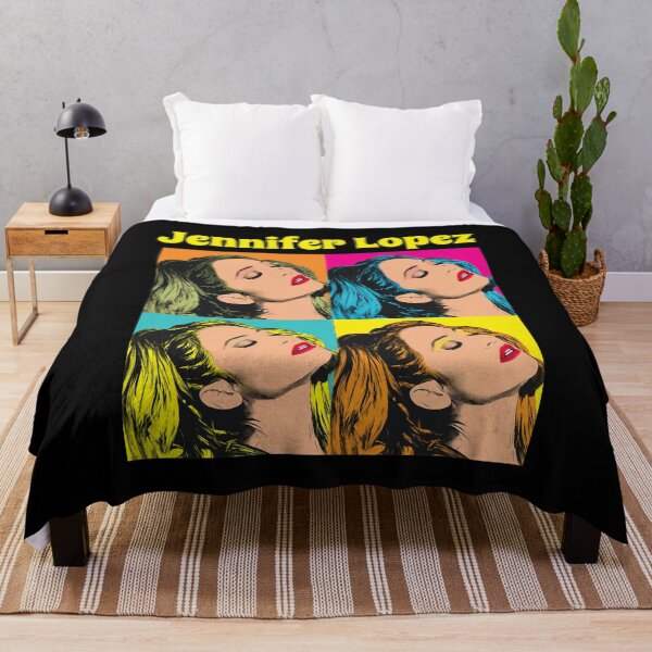 Item preview, Jennifer Lopez Pop Art Style Portrait 4 Panel Art designed and sold by Marquiserman.