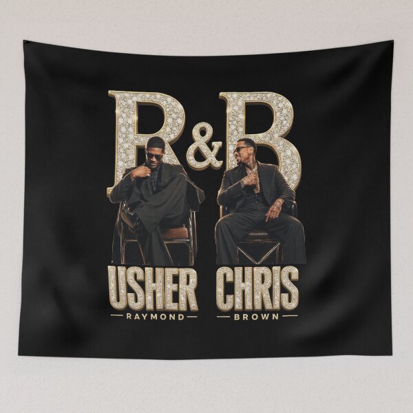 Item preview, Usher Chris Brown R&B Music Legends Glitter designed and sold by Marquiserman.
