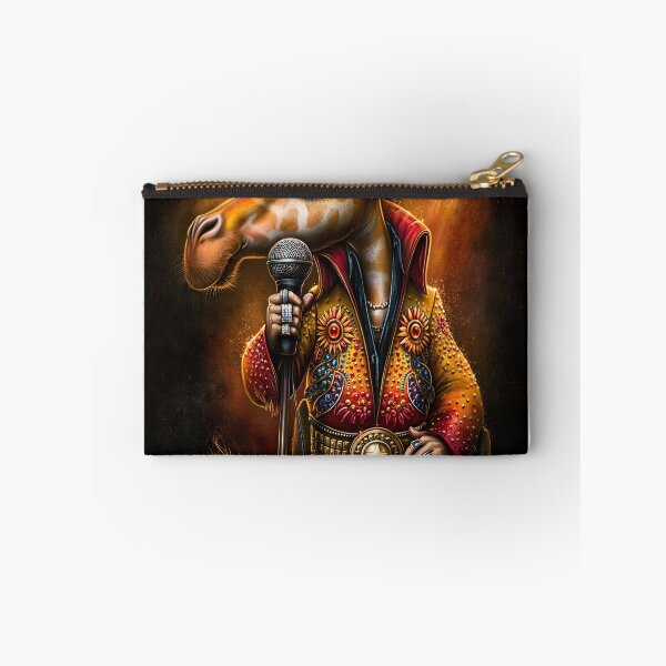 Item preview, Giraffe Performer in Sparkling Elvis Costume Art designed and sold by Artessie.