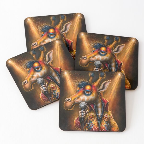 Item preview, Giraffe Performer in Sparkling Elvis Costume Art designed and sold by Artessie.