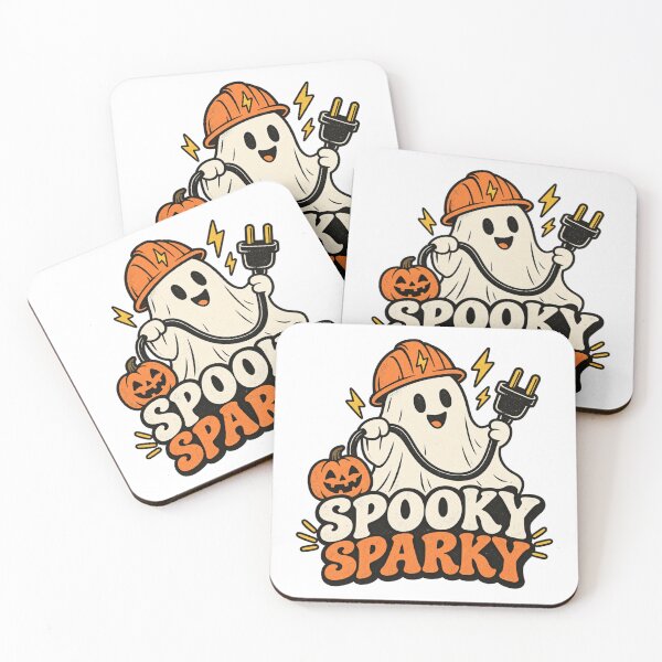 Item preview, Spooky Sparky Electrician Ghost – Funny Halloween Electrician Design designed and sold by 1DreamerShop.