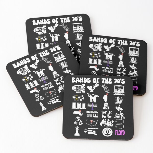 Item preview, funny nerdy iconic rock bands of the 70s white text designed and sold by JoannaLabbato1.