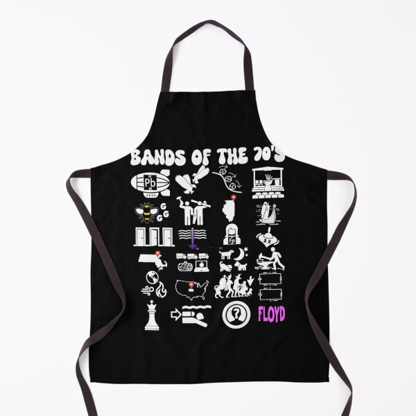 Item preview, funny nerdy iconic rock bands of the 70s white text designed and sold by JoannaLabbato1.