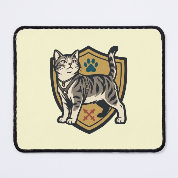 Item preview, A whisker warrior tabby cat in a shield with brave and unstoppable text designed and sold by BiniClicks.