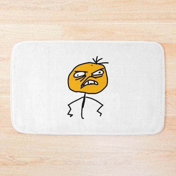 Item preview, Angry Stickman Frustrated Meme Face Doodle designed and sold by NicolasGlowArt.