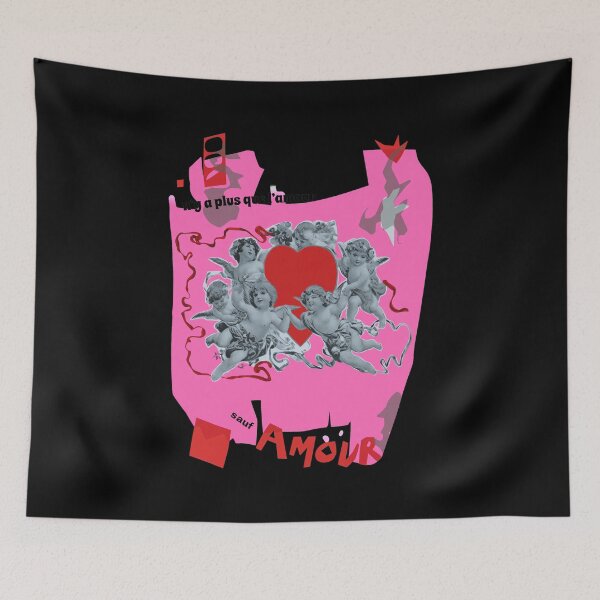 Item preview, Cherubs Love Amour French Text Art designed and sold by Marquiserman.
