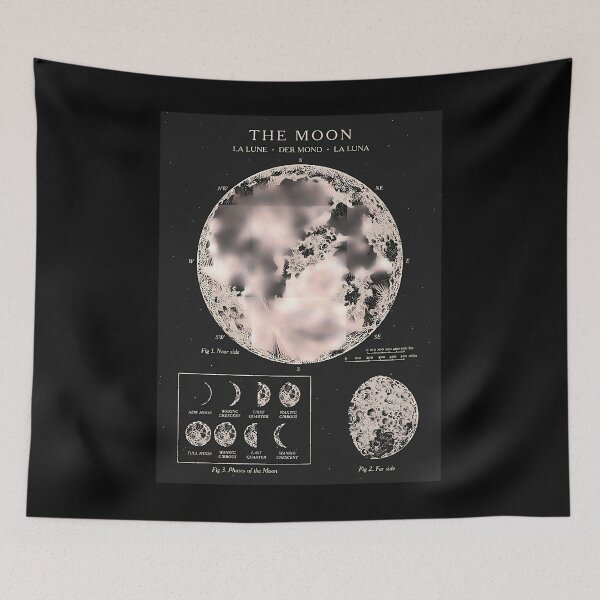 Item preview, Moon Phases Vintage Poster designed and sold by docentbikeel.