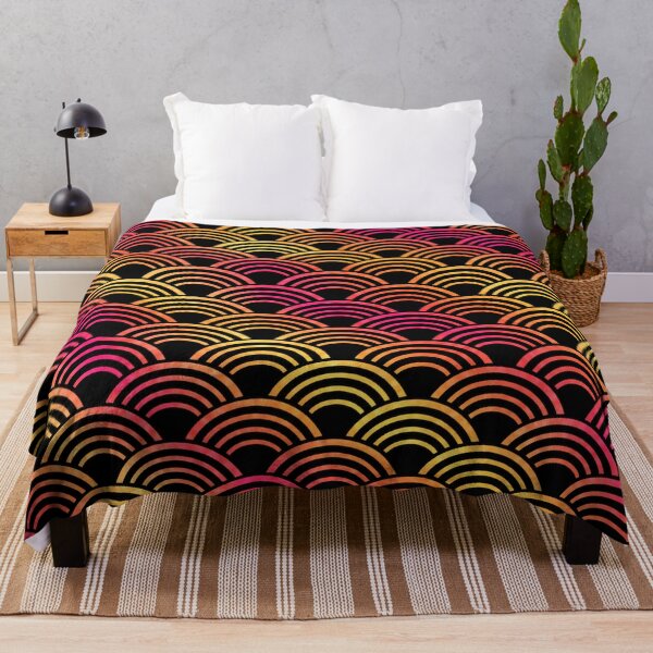 Item preview, Sunset Seigaiha Japanese Seamless Pattern designed and sold by Mitofu.