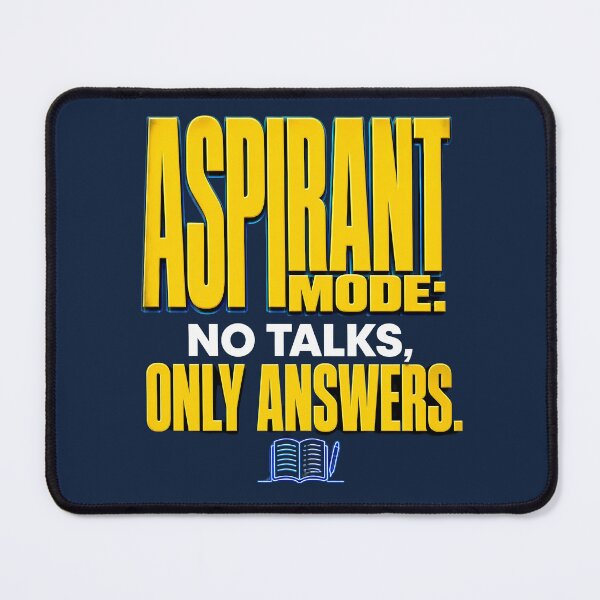 Item preview, Aspirant Mode: No Talks Only Answers designed and sold by Fun2Fentastic.