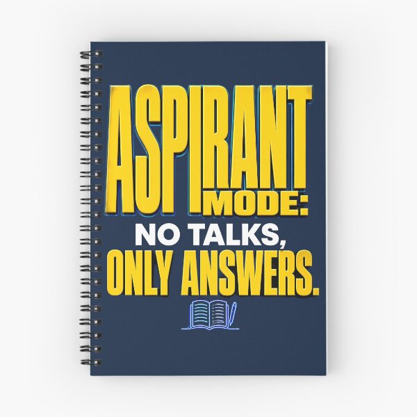 Item preview, Aspirant Mode: No Talks Only Answers designed and sold by Fun2Fentastic.