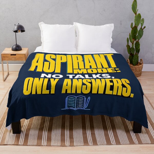 Item preview, Aspirant Mode: No Talks Only Answers designed and sold by Fun2Fentastic.