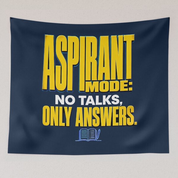 Item preview, Aspirant Mode: No Talks Only Answers designed and sold by Fun2Fentastic.