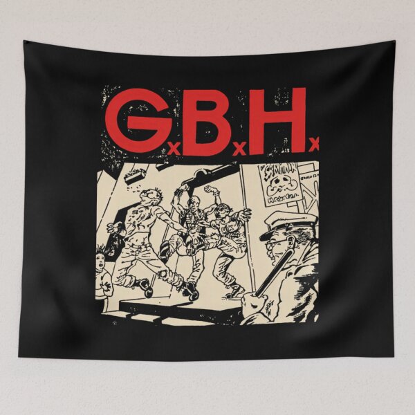 Item preview, g.b.h punk rock artwork bursting with raw fierce underground spirit designed and sold by ADAMCHANEY33.