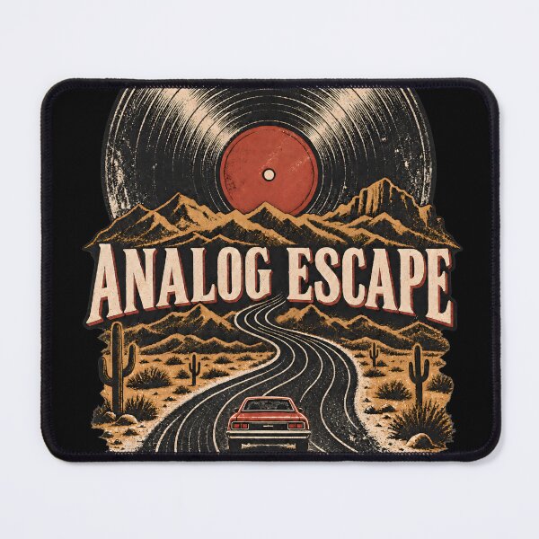 Item preview, Analog Escape – Leave the Noise Behind Vinyl Road Trip designed and sold by Ajdaprint.