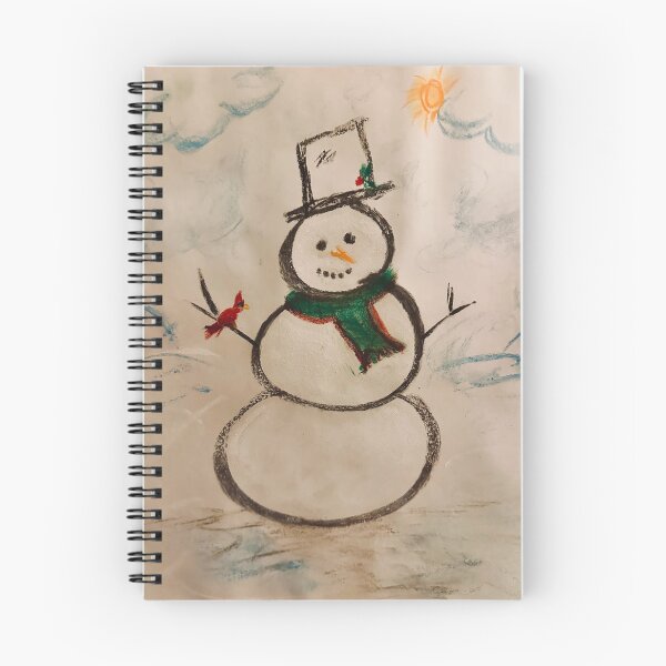 Item preview, Happy Snowy Day with a snow person and a friend  designed and sold by DevineMedia.