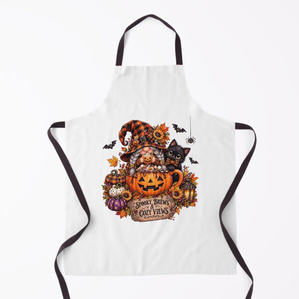 Item preview, Halloween Spooky Brews And Cozy Views Gnome designed and sold by Sovereign Supply Co..