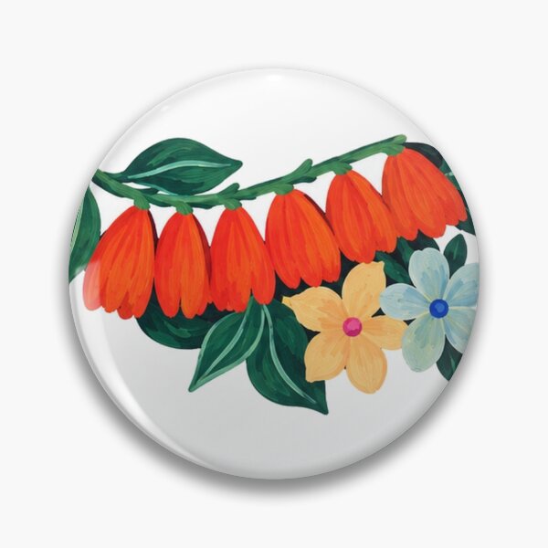 Item preview, Orange Bell Flowers | Colorful Botanical Floral Art designed and sold by Blackwater and Bloom.