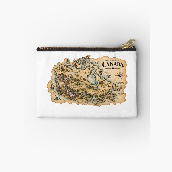 Item preview, Canada Fantasy Map – Vintage Antique Canadian Cartography designed and sold by Mahmoud Salah.