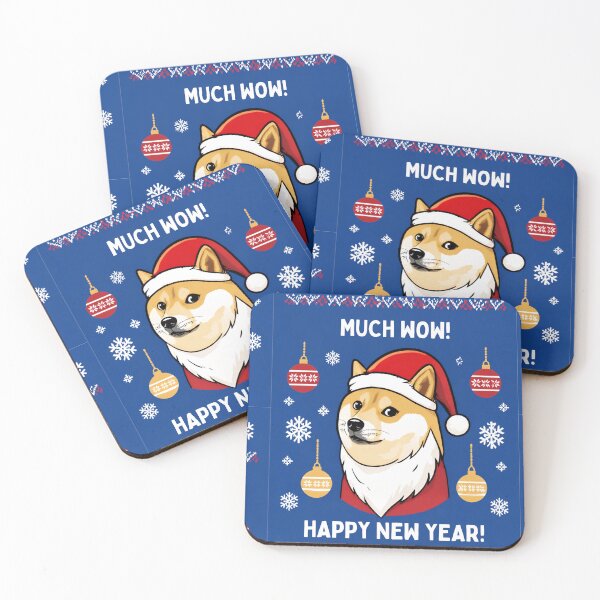 Item preview,  Funny Doge Meme Happy New Year Card designed and sold by logocity63.
