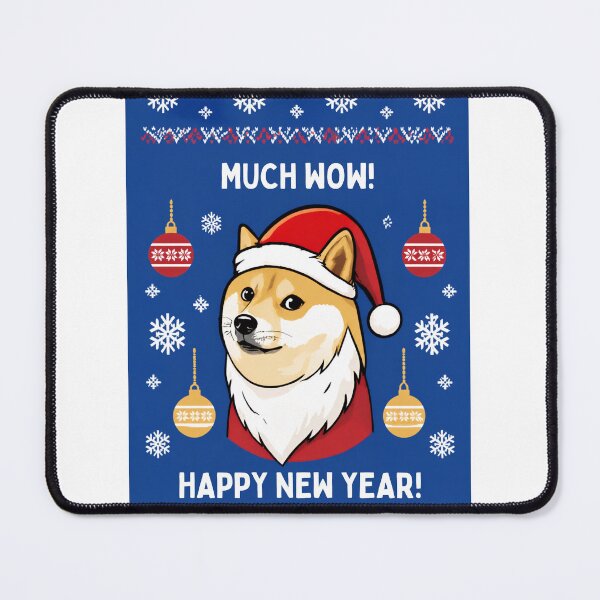 Item preview,  Funny Doge Meme Happy New Year Card designed and sold by logocity63.