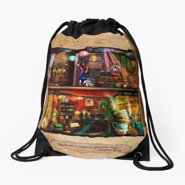The Curious Library Calendar - September Drawstring Bag