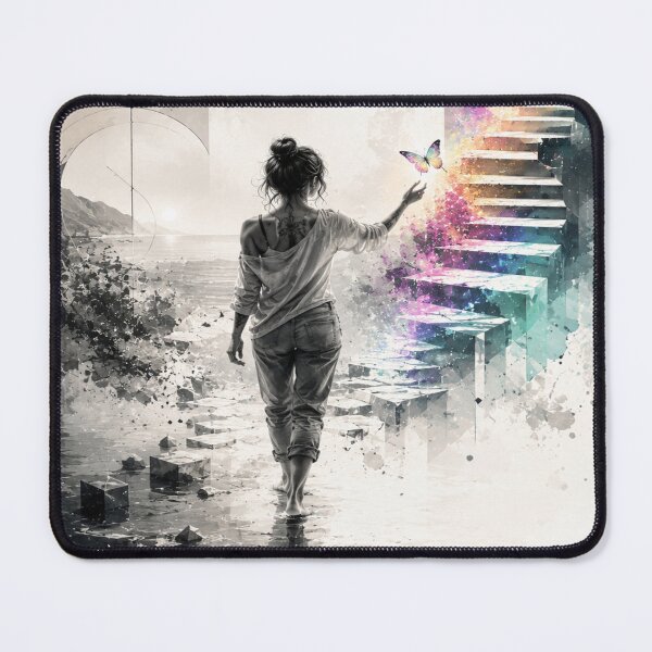 Item preview, Steps Into Color - Surreal Rainbow Journey designed and sold by Personiq Kaleido.